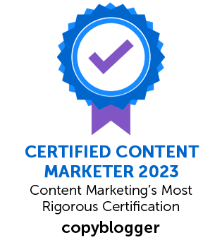 Badge Certification Copyblogger 2023